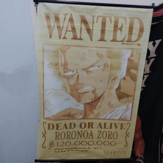 โปสเตอร์ ผ้าแขวน โซโล วันพีช JAPAN ONEPIECE ZORO POSTER TAPESTRY อนิเมะ ภาพแขวน การ์ตูน ญี่ปุ่น แก๊งหมวกฟาง โจรสลัด