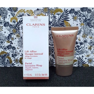 มูสมาส์คเนื้อเข้มข้น ปรับกระชับผิวหน้า แท้💯%Clarins Lift-Affine Masque Intensif V-Facial Intensive Wrap 15ml. มีฉลากไทย