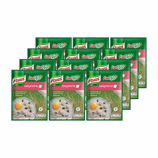 คนอร์ โจ๊กกึ่งสำเร็จรูป ชนิดซอง รสหมูสาหร่าย 35 กรัม x 12 ซอง Knorr Instant Porridge of Seaweed pork flavor 35 grams x 1