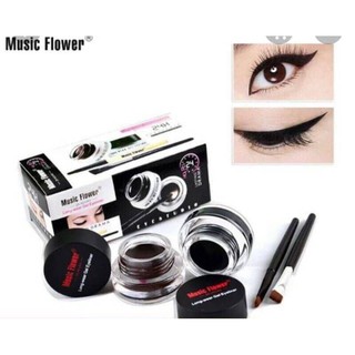 คิ้วเจล music flower eyeliner gel คิ้ว 2 ตลับ 2 สี กันน้ำ #1007