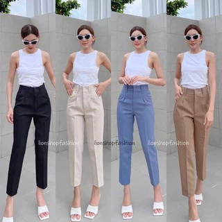กางเกง8ส่วนผู้หญิงขากระบอกเล็ก🚨รุ่นขายดี(ไซส์S-2XL)🚨ผ้าไมโครหูธนู ทรงสวยมาก10 10 10 เนื้อผ้าคือดีมาก