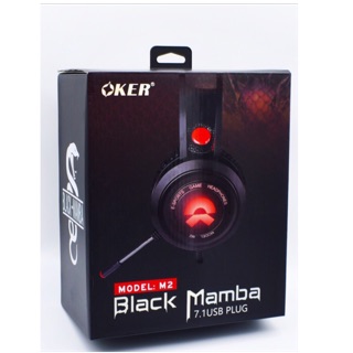 OKER Model:M2 Black Mamba 7.1 USB Plug