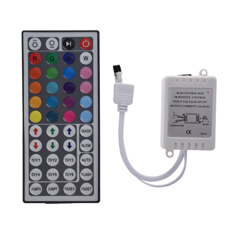 RGB LED Controller Remote Steuerung 44 Tasten IR Fernbedienung 12V 6A 72 Watt