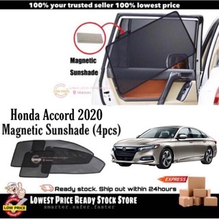 ม่านบังแดดแม่เหล็ก ล่าสุด สําหรับ Honda Accord 2020 (4 ชิ้น)