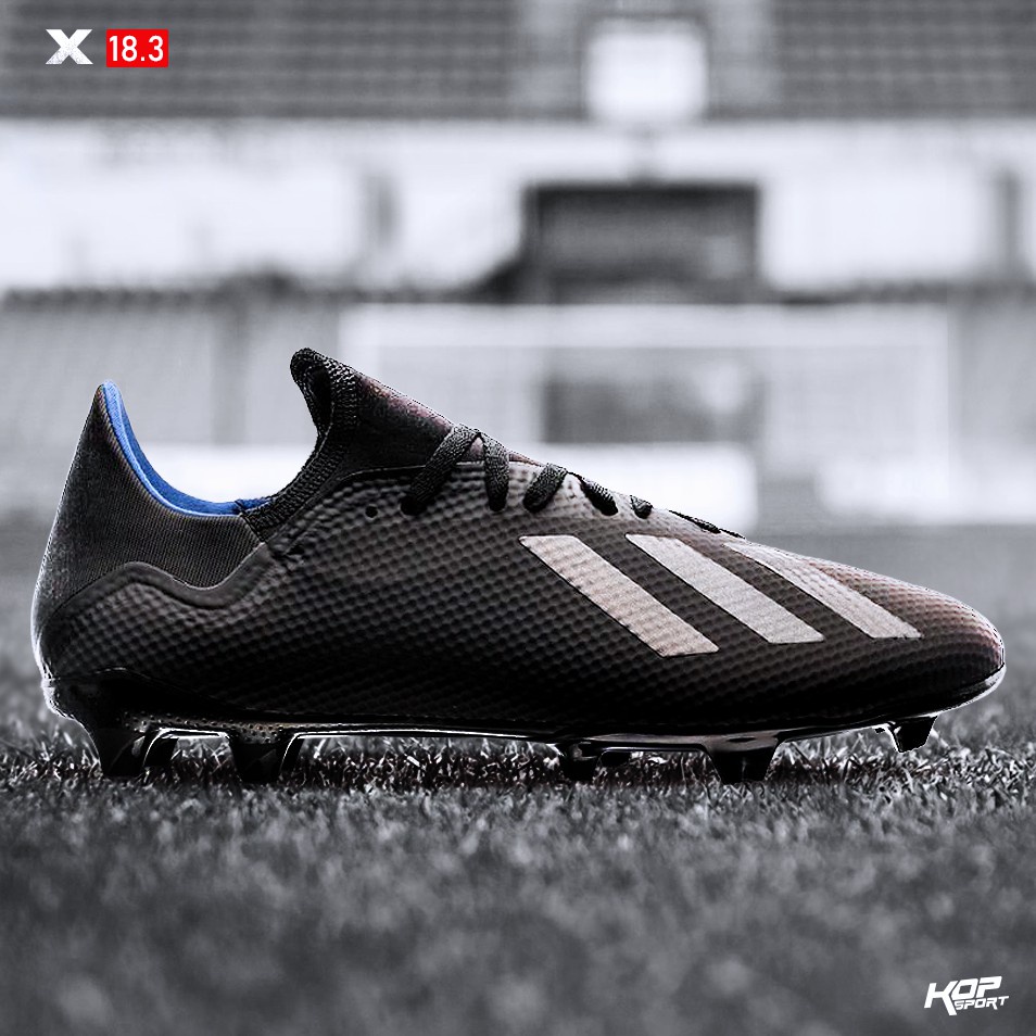 SV รองเท้าฟุตบอลของแท้ Adidas X 18.3 FG (Archetic Black)