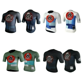 เสื้อปั่นจักรยาน ชุดปั่นจักรยาน 55 Cycling Club Jersey - Dot Collection