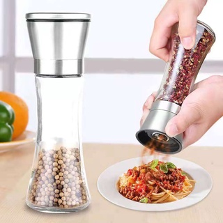 GM.Grinding Bottle Manual Salt Pepper Mill Grinder Stainless Steel Muller Spice Sauce