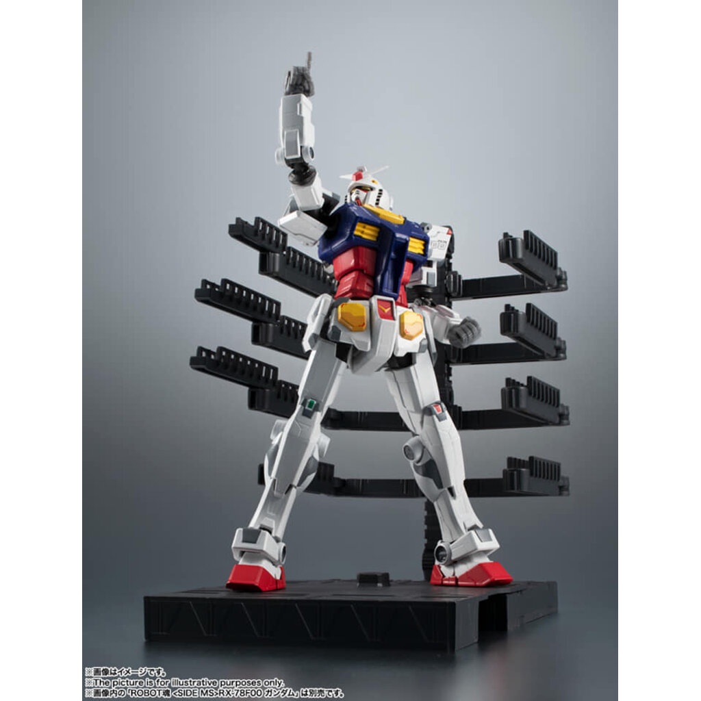 (เหลือ1ชิ้น ทักแชทก่อนโอน) 590961 robot spirits RX-78F00 gundam+stage ACT.G-DOCK