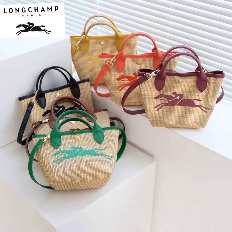 แท้💯%👜 New Arrival 2022 Longchamp Le Pliage Paris-St Tropez Handtasche สีส้ม
