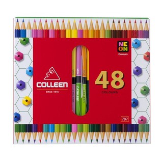 KTS (ศูนย์เครื่องเขียน) ดินสอ สีไม้ COLLEEN 2 หัว 48 สี