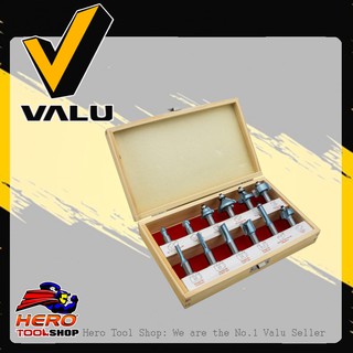 VALU ชุดดอกเร้าเตอร์ 12ชิ้น ก้าน 1/2" รุ่น LC-012C