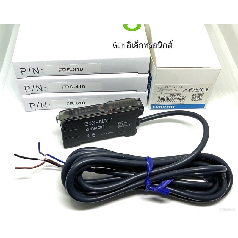 E3X-NA11 Omron   เซ็นเซอร์จับวัตถุ ไฟเบอร์ออฟติค พร้อมสาย Fiber optic M3/M4/M6