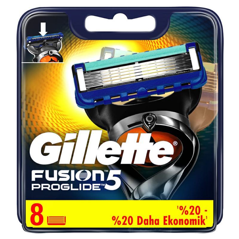 Gillette fusion Proglide5/ 8ใบมีดโกนหนวด(ยิลเลต)