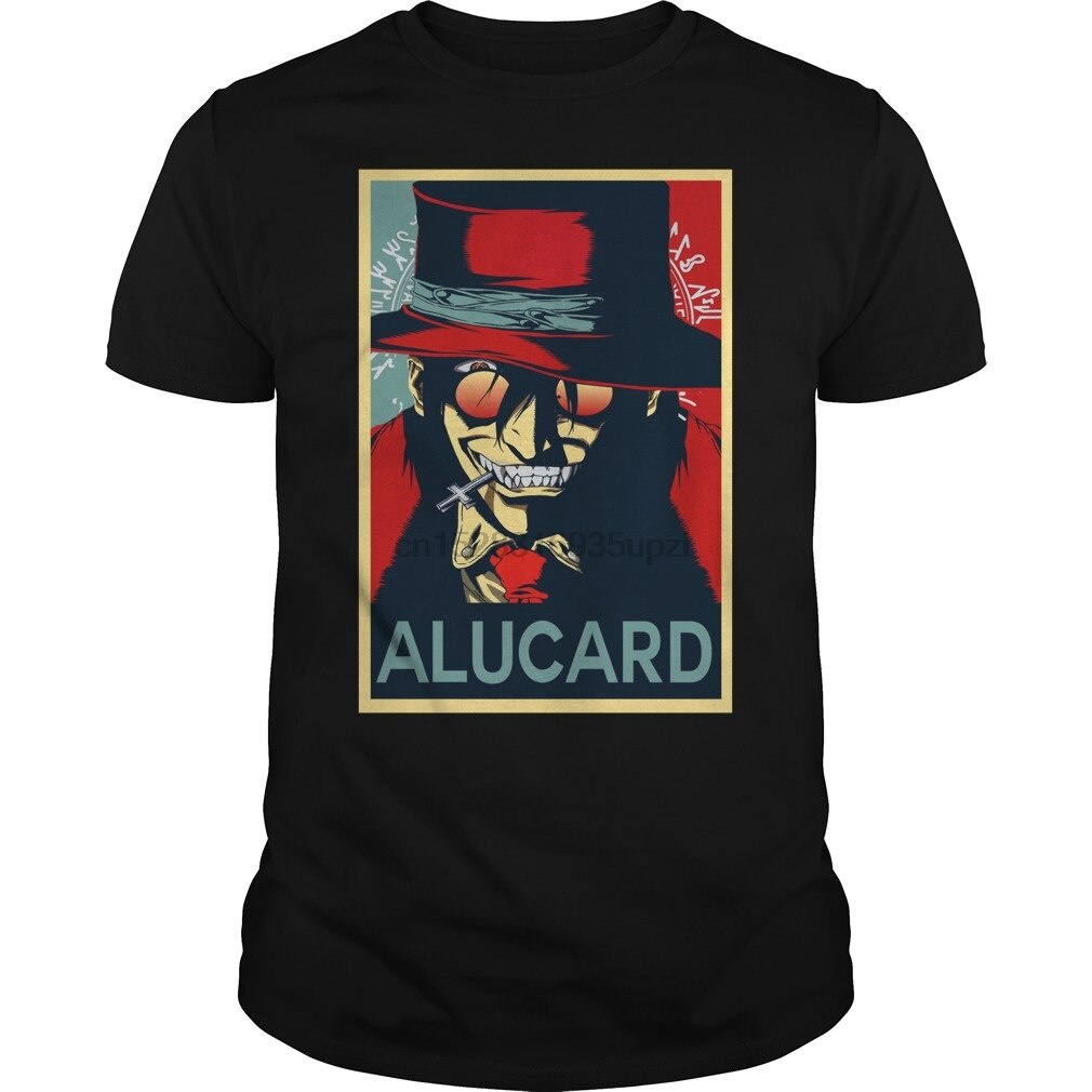 Men tshirt Alucard Hellsing shirt เสื้อยืดผู้หญิงเท่ๆ tees top