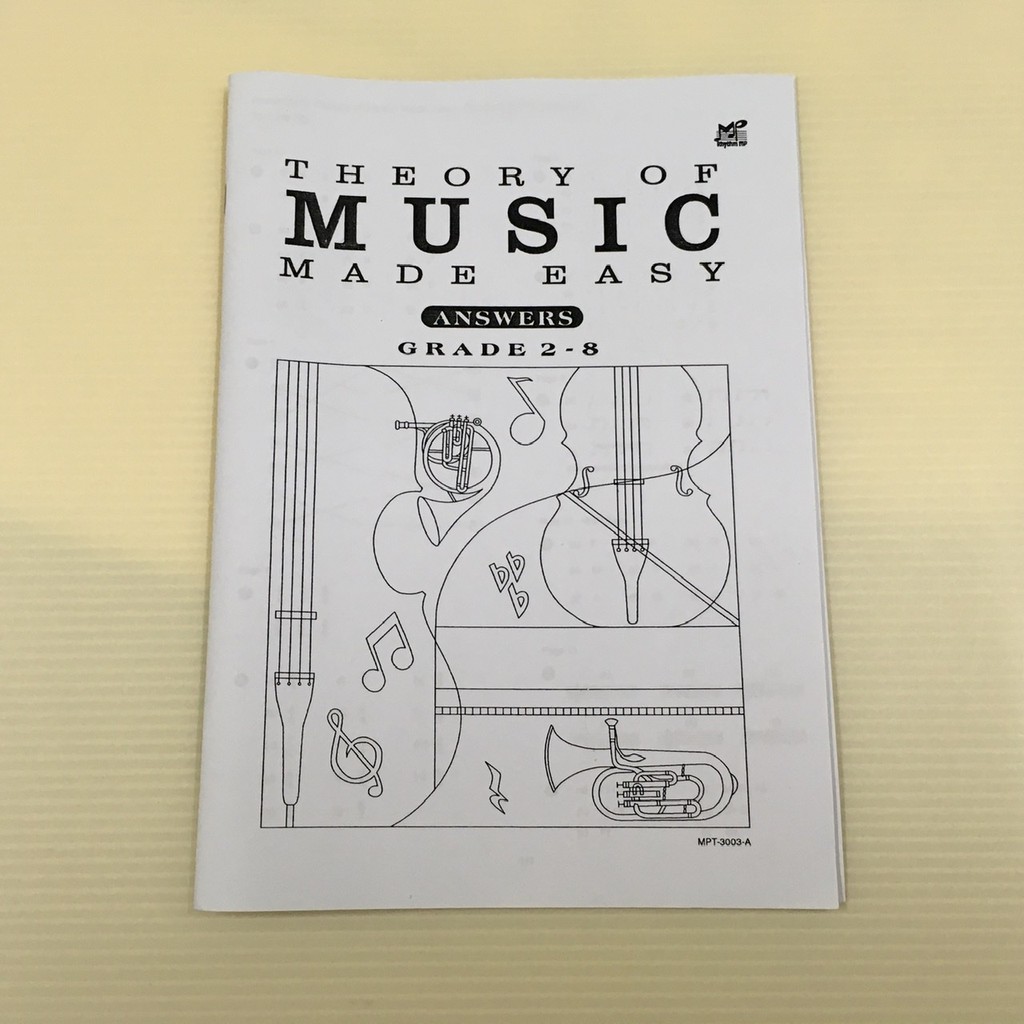 [ใหม่] โมเดลคําตอบทฤษฎีเพลงทําง่ายชั้นประถมศึกษาปีที่ 2~8