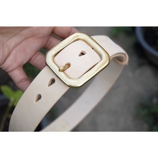 เข็มขัดหนังวัวฟอกฝาด Italy leather vegetable tanned full grain BATADOR(IDปลายดาบ)