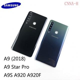 ฝาครอบแบตเตอรี่ด้านหลัง และเลนส์กล้อง และสติกเกอร์ติดกาว สําหรับ Samsung Galaxy A9 2018 A9 Star Pro A9S A920 A920F