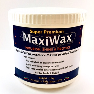 Maxiwax ครีมไขปลาวาฬบำรุงเครื่องหนัง 1 kg. เกรด premium 🎖จากประเทศอิตาลี 🇮🇹