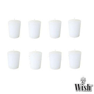 เทียนโวทีฟ Votive Candle สีขาว (1 เซ็ท 8 ต้น  )