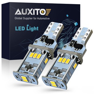 Auxito หลอดไฟถอยหลัง LED T15 W16W 921 912 T15 สว่างมาก สําหรับรถยนต์ 2 ชิ้น