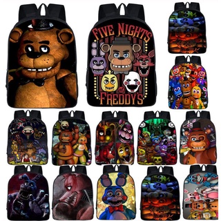 กระเป๋าเป้สะพายหลัง Five Nights At Freddys Freddy Chica Foxy Bonnie Fnaf