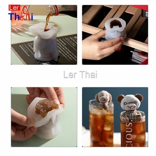 LerThai แม่พิมพ์น้ำแข็งรูปหมี แม่พิมพ์น้ำแข็งน่ารักตะมุมิ เด็กๆชอบ พร้อมจัดส่ง Ice Bear Mould