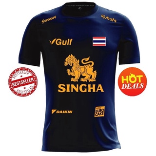 ราคาเสื้อกีฬาทีมไทย สิงห์ทอง สิงห์ขาว#เล่นไม่เลิก สกรีนคมชัด