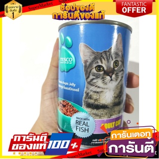 Tesco Cat Food Tuna in Aspic Jelly Flavor for Adult Cats เทสโก้ อาหารแมว รสปลาทูน่าในแอสปิคเยลลี่ สำหรับแมวโต