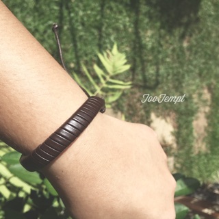 Mini Leather Bracelet กำไลหนัง ลายตะคาบ