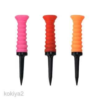 3 Pieces Unbreakable Golf Tees Elastic  Golf Tee, Colors Are Random