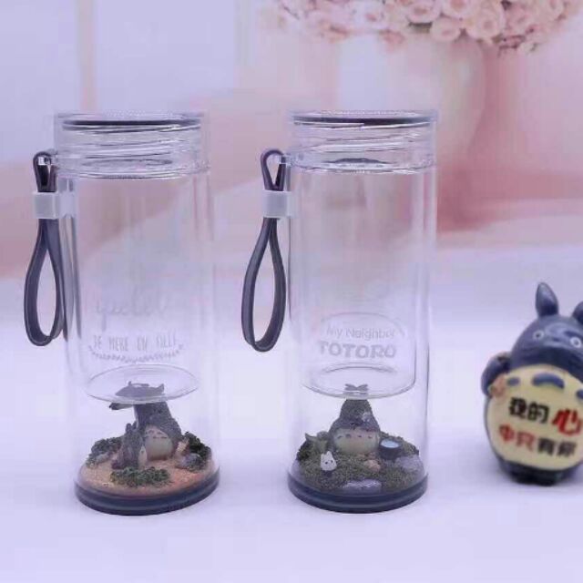 กระติกขวดแก้ว2ชั้น Totoro