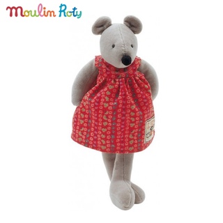 Moulin Roty ตุ๊กตาออร์แกนิค ตุ๊กตาผ้าเน่า ตุ๊กตาหนู ตุ๊กตาเด็กอ่อน ขนาด 30cm Nini La Grande Famille MR-632037