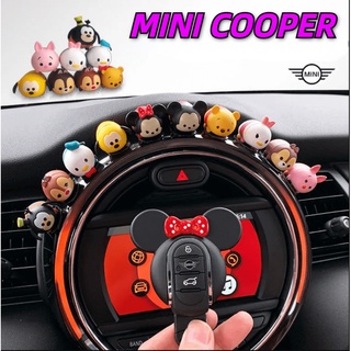 MINI COOPER Ornament Center Console Screen Mickey Minnie Doll COUNTRYMAN JCW CLUBMAN F54 F55 F56 F57 F58 F60 R55 R57 R58 R60 Dashboard Ornament