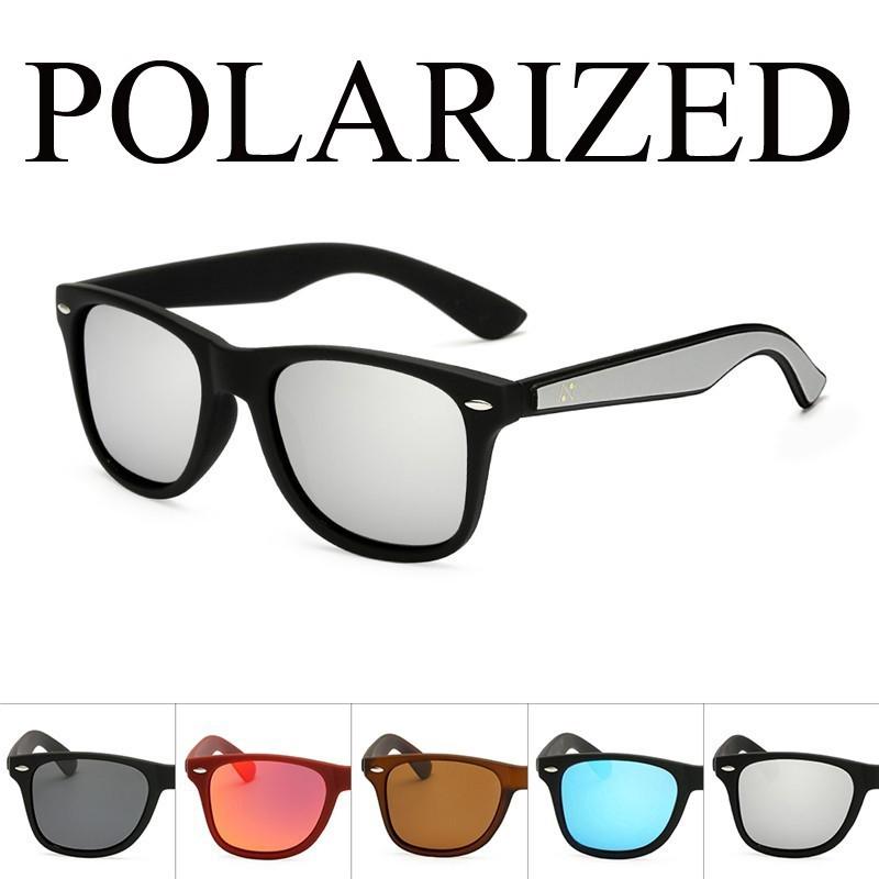 แว่นตากันแดด Polarized ทรงสี่เหลี่ยม UV 400 สำหรับผู้ชายผู้หญิง