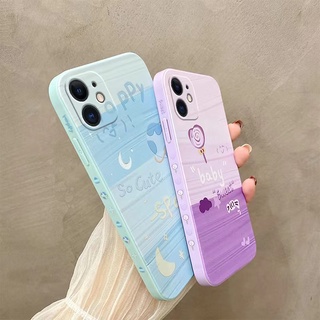 Case Samsung A03S A52S A52 4G/5G A32 4G A50 A30S A22 5G A22 4G A51 4G A50S A12 5G A02S A71 4G A31 A21S A32 5G M32 5G A02 M22 4G M32 4G M02 M02S M12 F12 ขอบตรง 90° เคสโทรศัพท์คู่การ์ตูน