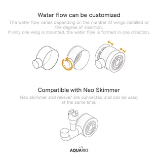 Aquario Neo Reliever หัวต่อแบบสปิน ใช้ต่อกับท่อ Outflow ช่วยให้กระแสน้ำที่ออกมานุ่มขึ้น