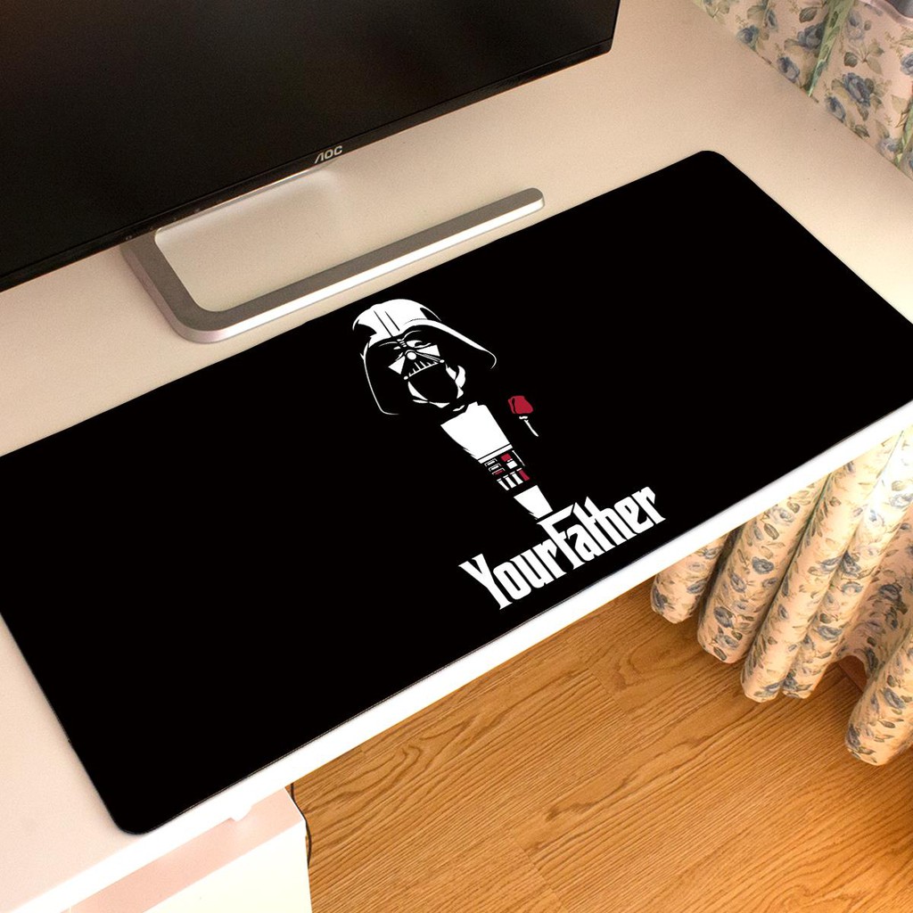 Star Wars Merchanded ภาพยนตร์สํานักงานเกมแผ่นรองเมาส์แผ่นรองคีย์บอร์ดแผ่นรองเมาส์ขนาดใหญ่หนา star wars