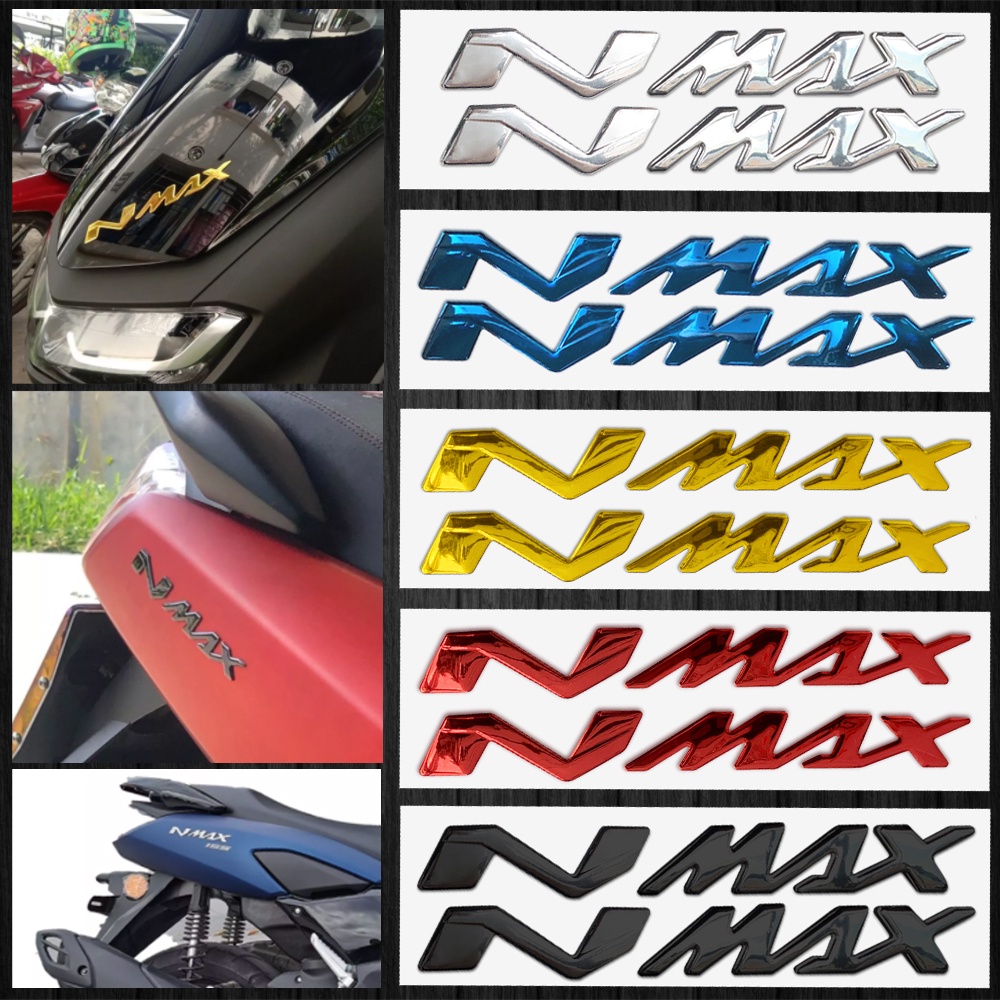 Yamaha NMAX 155 Series สติ๊กเกอร์โลโก้มอเตอร์ไซค์3D,สติกเกอร์ดัดแปลงสเตอริโอกันน้ำ