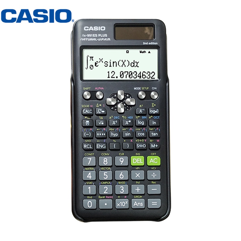 คาสิโอเครื่องคิดเลขวิทยาศาสตร์ Casio Calculator รุ่น FX-991ES PLUS สีดำ ใหม่ รับประกัน 1 ปี
