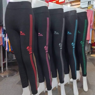 กางเกงเลคกิ้งขายาว ผ้ายืด ฟรีไซร์ ลายใหม่🍑🍎