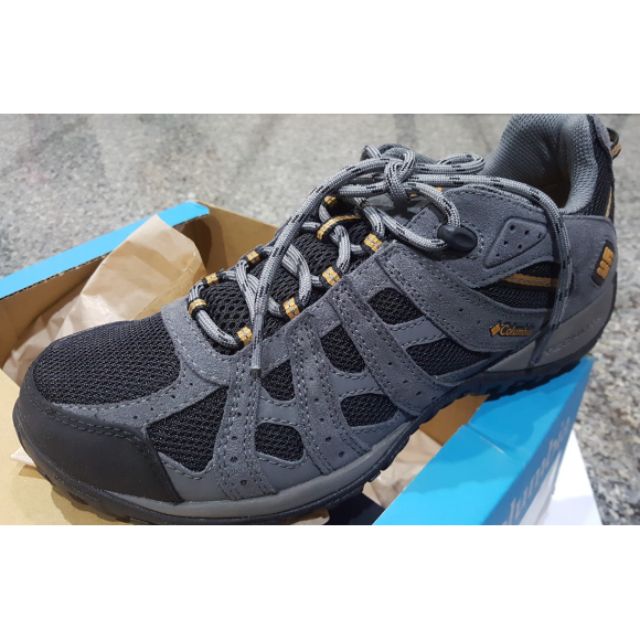รองเท้า Columbia Redmond waterproof hiking shoe ,black สีดำเทา