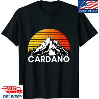 เสื้อยืดผ้าฝ้ายพิมพ์ลายขายดี เสื้อยืด ลาย 70S 80S Ada Cardano Crypto Coin สไตล์ย้อนยุค