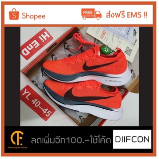 รองเท้าผ้าใบรุ่น nike zoom vaporfly 4% Orange-Black