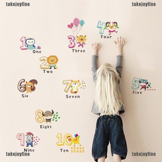 [takejoyfine] สติกเกอร์ติดผนัง ลายตัวอักษร และตัวเลข สําหรับตกแต่งบ้าน 1 ชุด