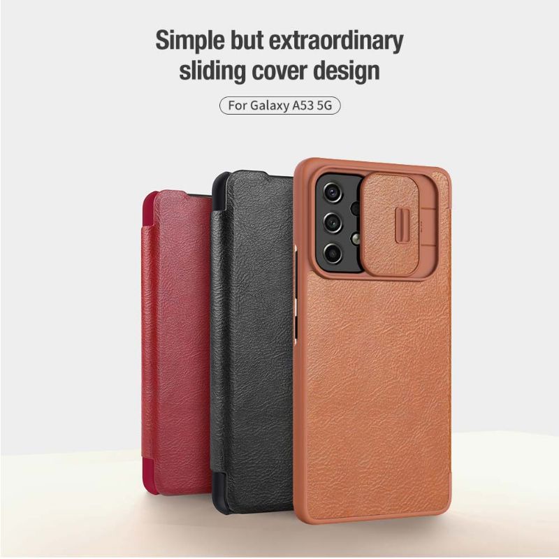 พร้​อมส่งใน เคสหนังฝาพับQIN PRO For Galaxy A53 5G / A73 5G / Galaxy A55 5G / A55 Nillkin QIN Leather Case