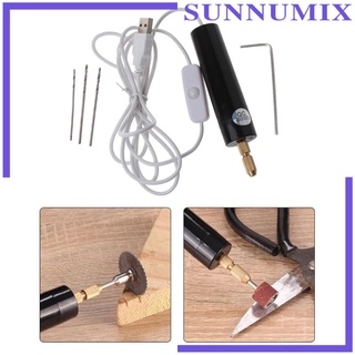 [Sunnimix] เครื่องเจาะรูไฟฟ้าขนาดเล็กแบบพกพา 0.8-1.2มม. Diy