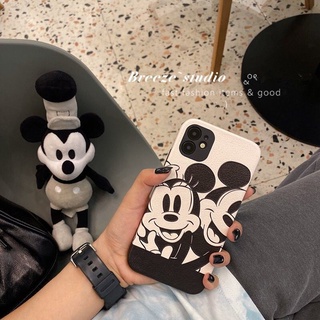 ✠❇♙12 มิกกี้มินนี่ Apple 11 เคสโทรศัพท์มือถือ iPhoneXSmax รวมทุกอย่าง X/XR นุ่ม 7/8 พลัสฝ้า 13 คู่