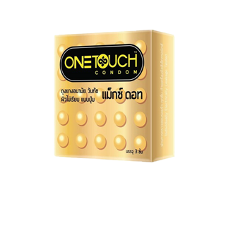 ถุงยางอนามัย Onetouch Maxx Dot " วันทัช แม็กซ์ ดอท " ผิวไม่เรียบ แบบปุ่ม ขนาด 52 มม. ( One touch max dot มีปุ่ม ขายดี )