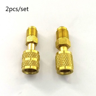 ~DOLLDOLL~2 Kinds R32,R22,R410a Adapter 5/16 SAE Female Quick Couplers To 1/4 SAE Male-