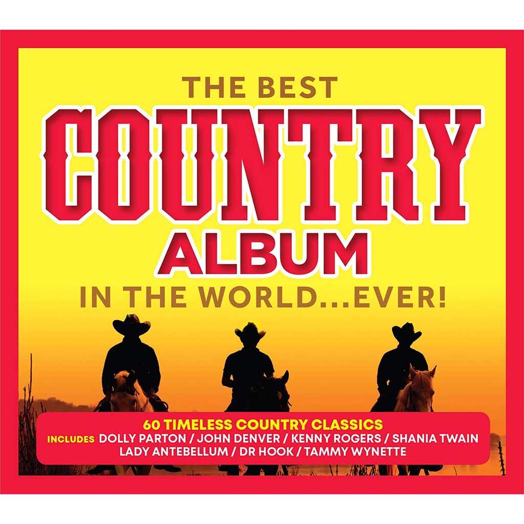 CD MP3 เพลงสากล The Best Country Album In The World Ever! (2019) บันทึกจากแผ่นแท้ คุณภาพเสียง 100%